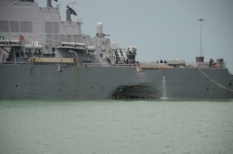 Illustration for article titled Everything We Know Right Now About The Destroyer Collision In The Strait Of Malacca